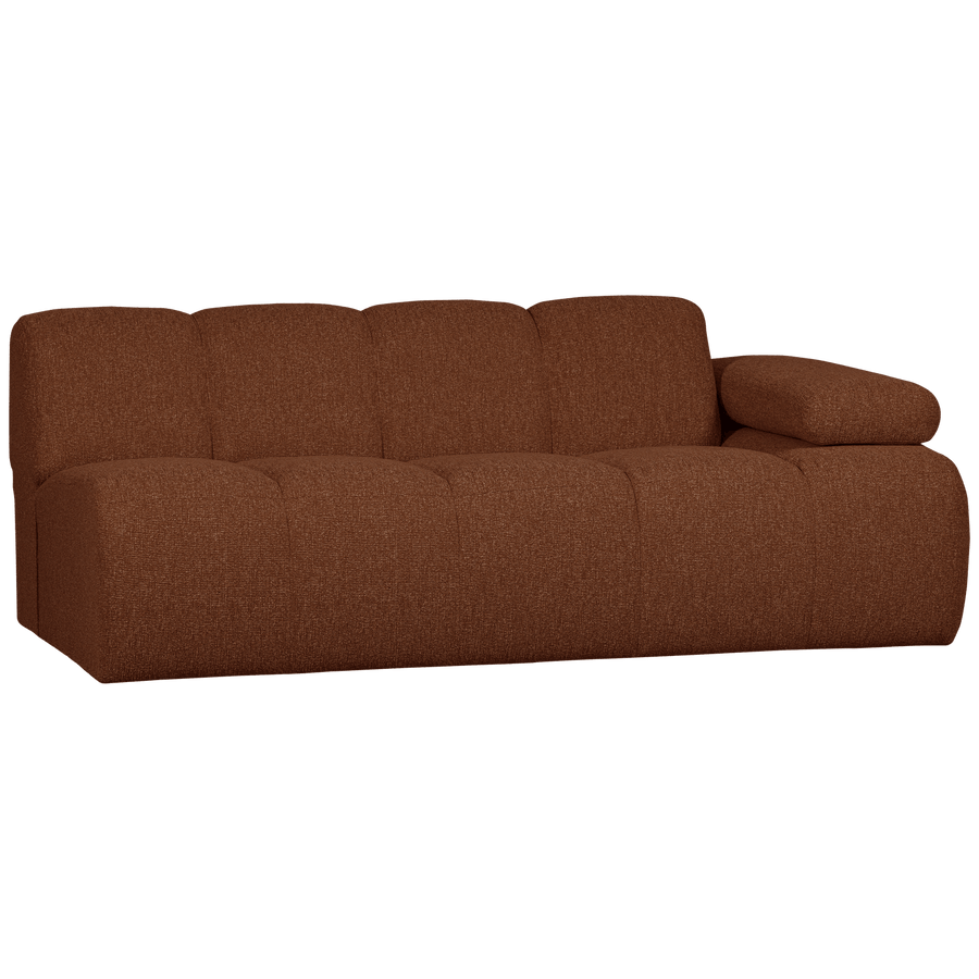 MOJO 2-ZITS ELEMENT ARM RECHTS BOUCLE ROESTBRUIN MELANGE