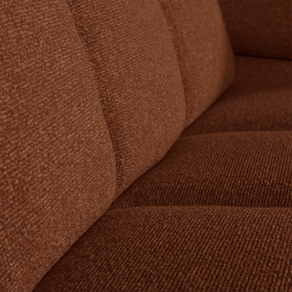 MOJO 2-ZITS ELEMENT ARM RECHTS BOUCLE ROESTBRUIN MELANGE