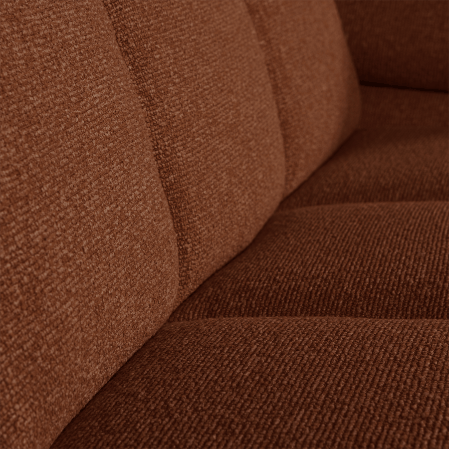 MOJO 2-ZITS ELEMENT ARM RECHTS BOUCLE ROESTBRUIN MELANGE
