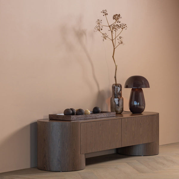 VELARI TV MEUBEL HOUT FINEER BRUIN
