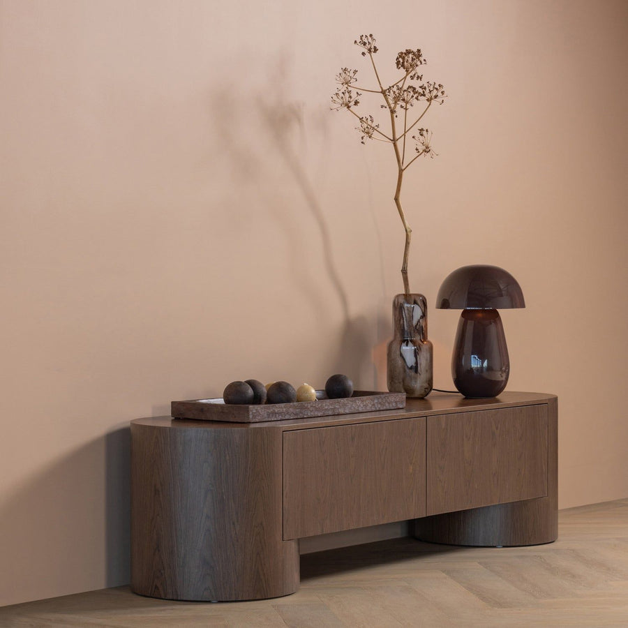 VELARI TV MEUBEL HOUT FINEER BRUIN
