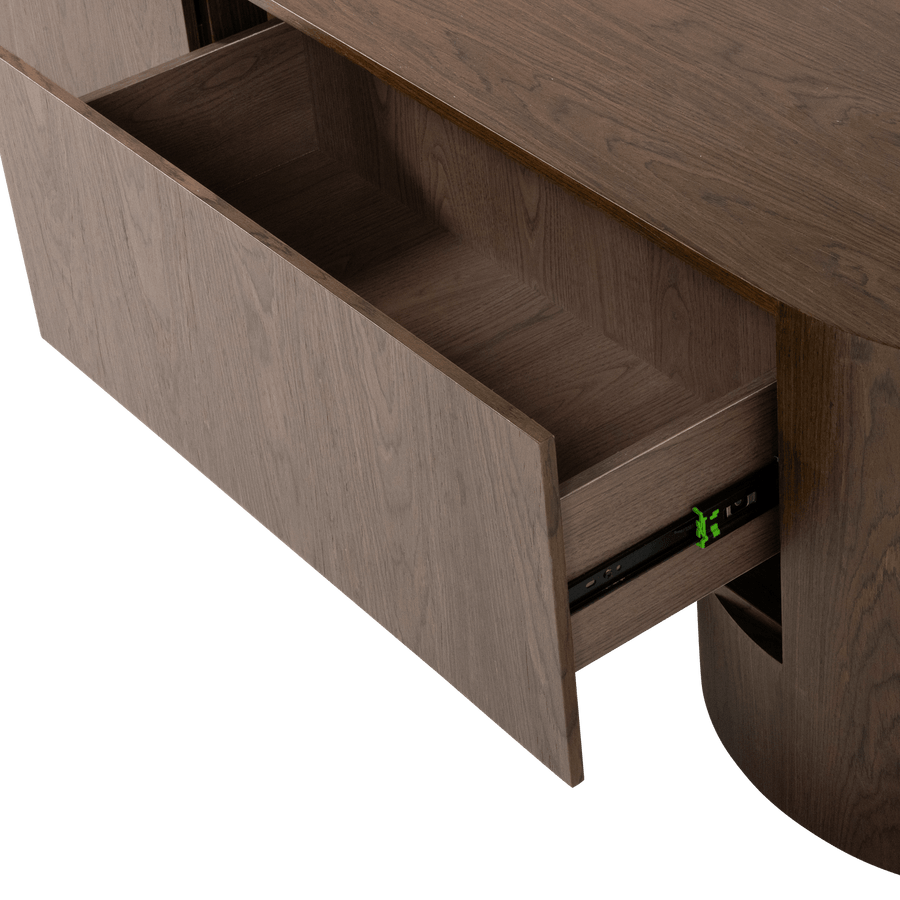 VELARI TV MEUBEL HOUT FINEER BRUIN