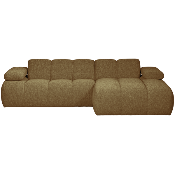 MOJO CHAISE LONGUE BANK RECHTS BOUCLE GEEL BRUIN MELANGE