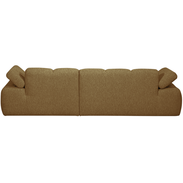 MOJO CHAISE LONGUE BANK RECHTS BOUCLE GEEL BRUIN MELANGE