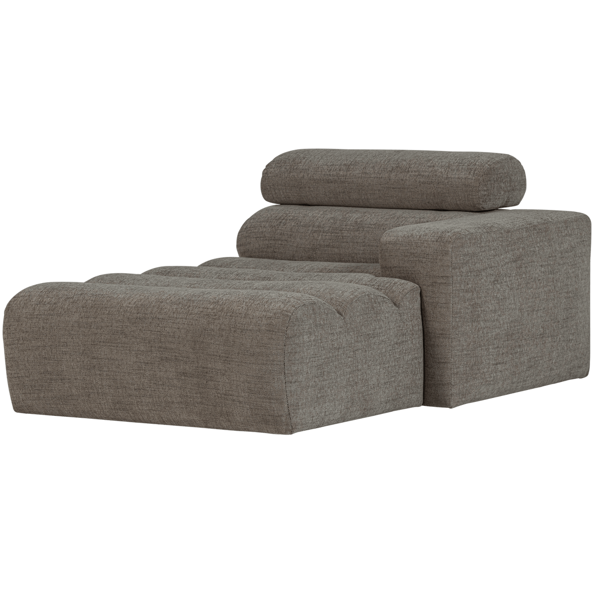 NOVI CHAISE LONGUE ELEMENT ARM RECHTS GRIJS MELANGE