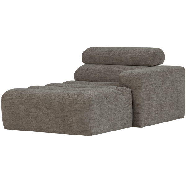 NOVI CHAISE LONGUE ELEMENT ARM RECHTS GRIJS MELANGE