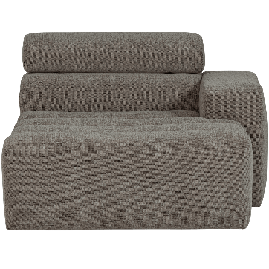 NOVI CHAISE LONGUE ELEMENT ARM RECHTS GRIJS MELANGE