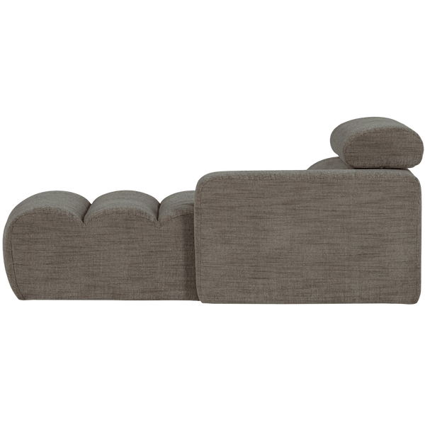 NOVI CHAISE LONGUE ELEMENT ARM RECHTS GRIJS MELANGE