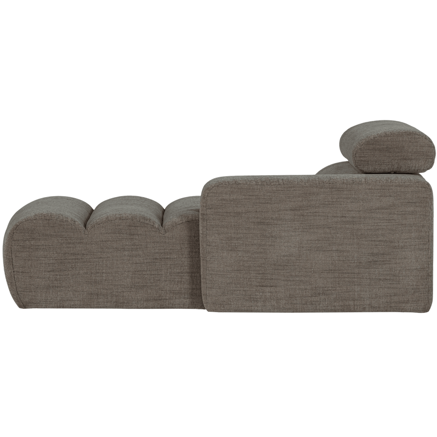 NOVI CHAISE LONGUE ELEMENT ARM RECHTS GRIJS MELANGE