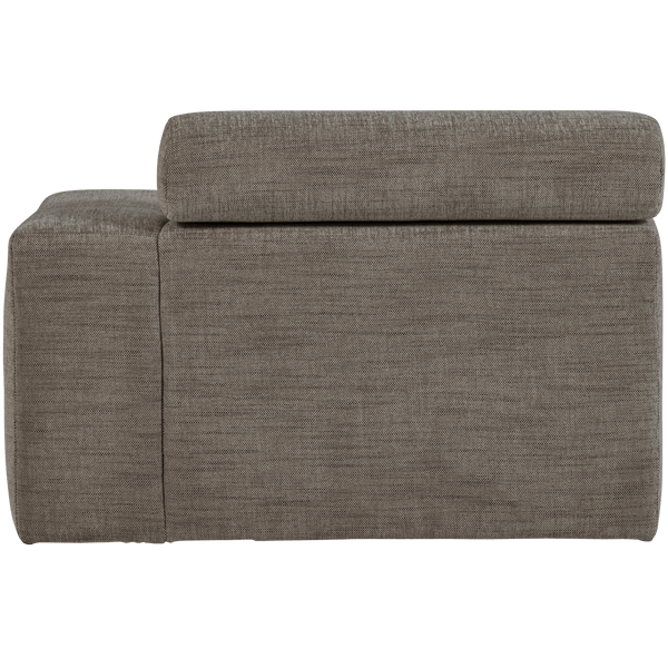 NOVI CHAISE LONGUE ELEMENT ARM RECHTS GRIJS MELANGE