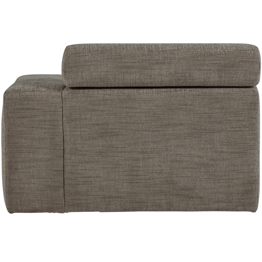 NOVI CHAISE LONGUE ELEMENT ARM RECHTS GRIJS MELANGE