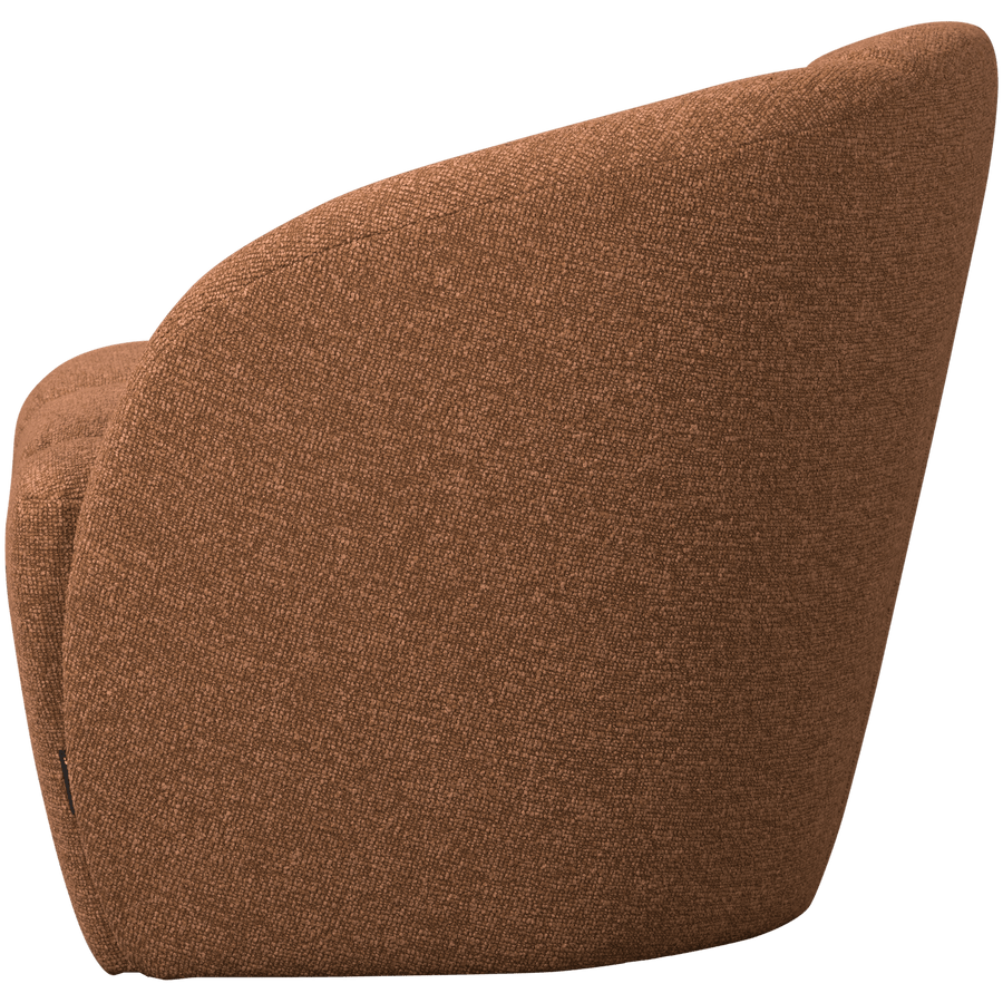 MOJO 2-ZITS BANKJE RECHTS BOUCLE ROESTBRUIN MELANGE