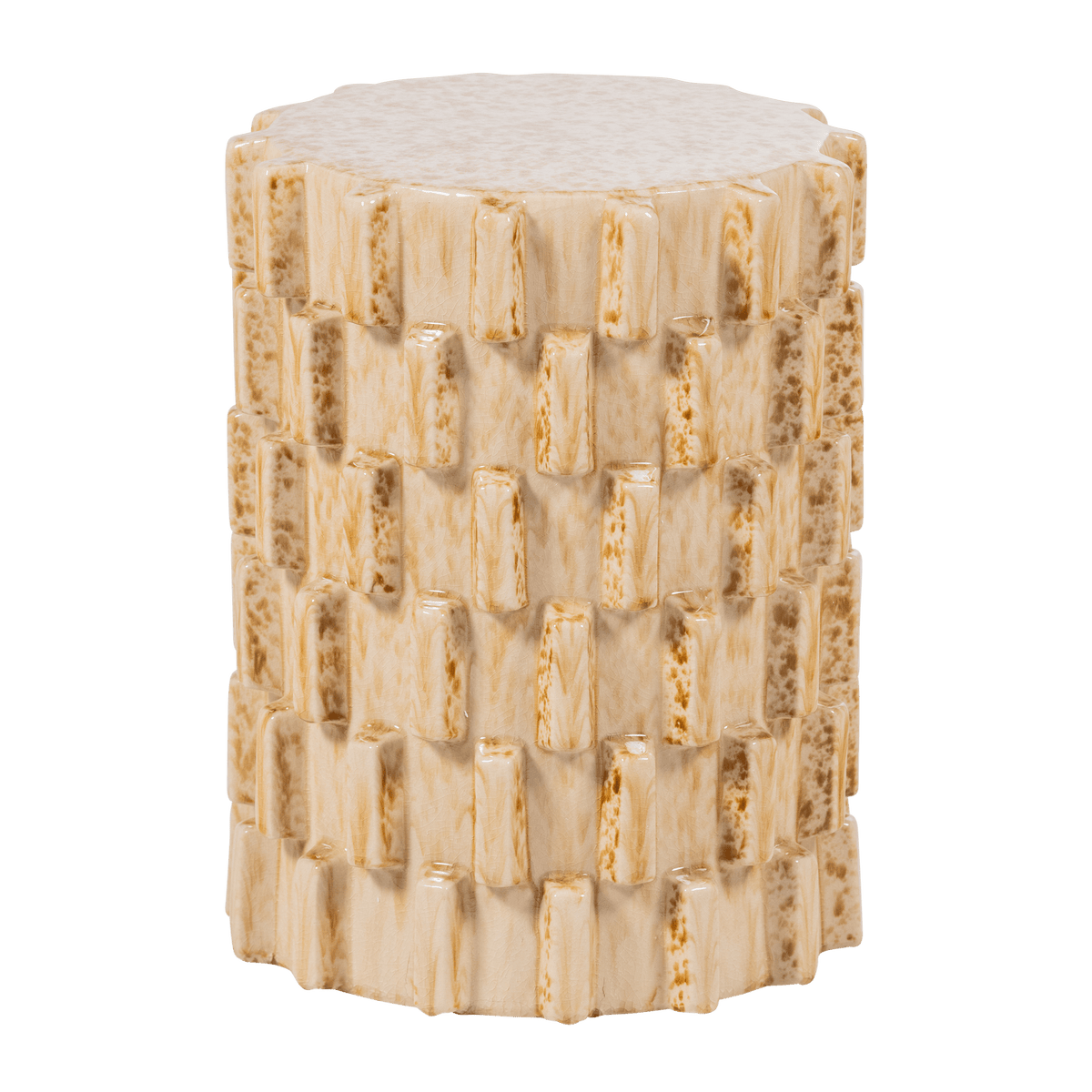 AXU DECORATIEVE BIJZETTAFEL O35X45 CM KERAMIEK ZAND