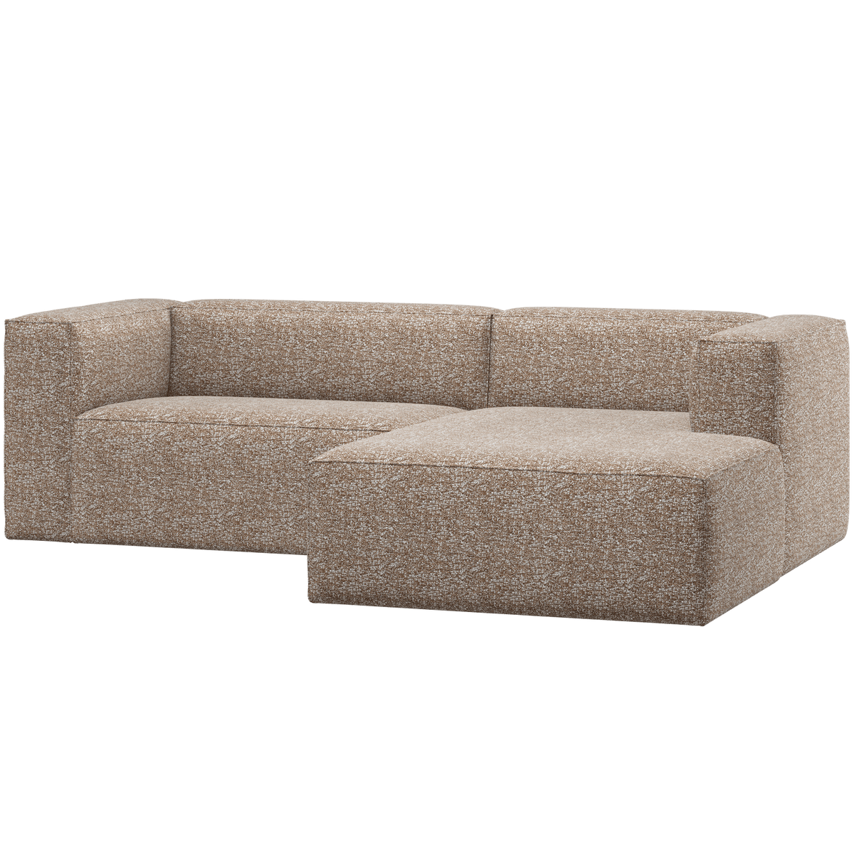BEAN CHAISE LONGUE BANK RECHTS LICHTBRUIN MELANGE