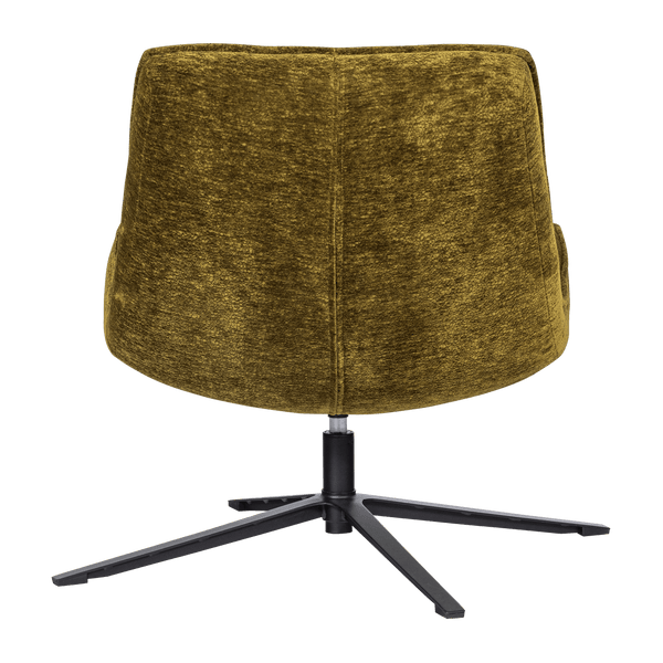 MAUDI DRAAIFAUTEUIL CHENILLE STRUCTUUR GROEN