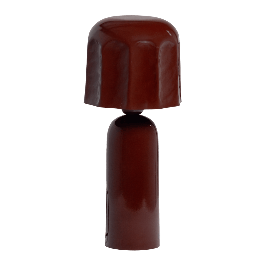 LUMIRA TAFELLAMP METAAL HOOGGLANS BRUINROOD