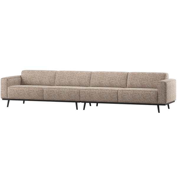 STATEMENT XL 4-ZITS BANK 372 CM LICHTBRUIN MELANGE