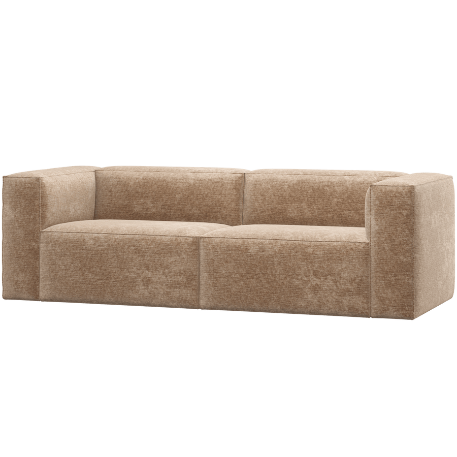 BEAN 3,5-ZITS BANK CHENILLE VELVET PERZIKROZE