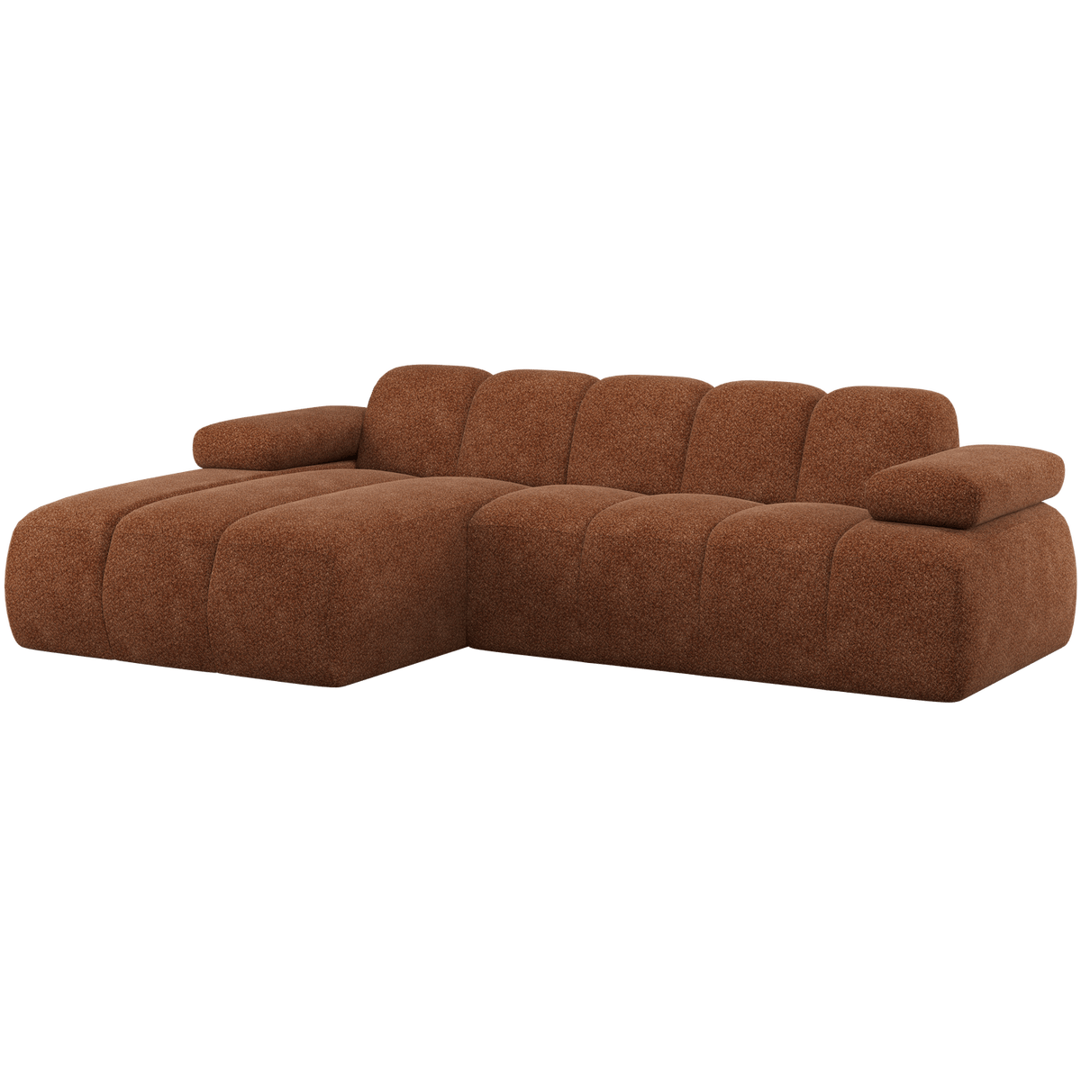 MOJO CHAISE LONGUE BANK LINKS WOLLIG ROESTBRUIN