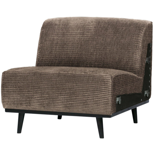 STATEMENT 1-ZITS ELEMENT RIBSTOF TAUPE