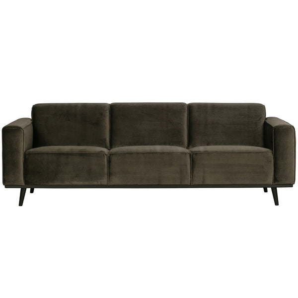 STATEMENT 3-ZITS BANK 230 CM VELVET WARMGROEN