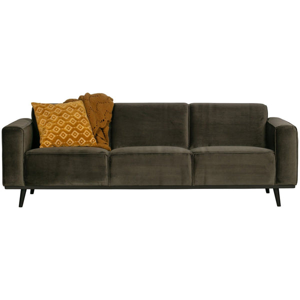 STATEMENT 3-ZITS BANK 230 CM VELVET WARMGROEN
