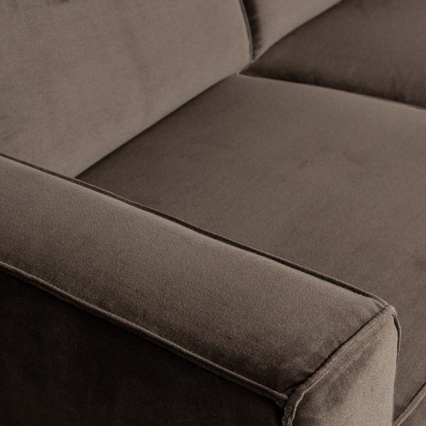 STATEMENT 3-ZITS BANK 230 CM VELVET WARMGROEN
