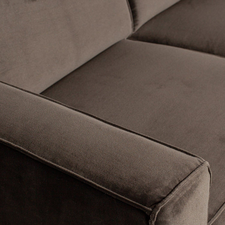 STATEMENT 3-ZITS BANK 230 CM VELVET WARMGROEN