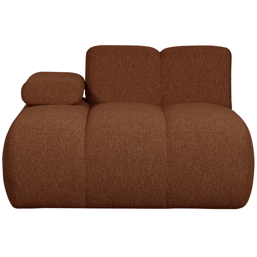MOJO CHAISE LONGUE ELEMENT LINKS BOUCLE ROESTBRUIN MELANGE