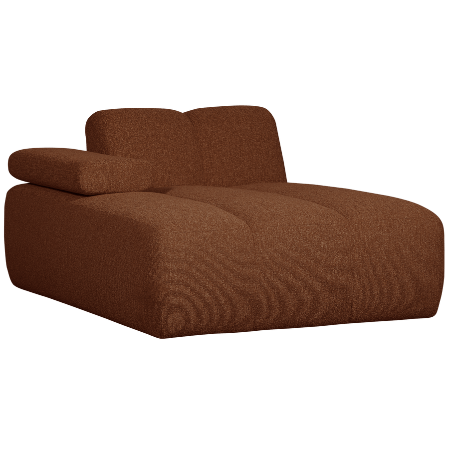 MOJO CHAISE LONGUE ELEMENT LINKS BOUCLE ROESTBRUIN MELANGE