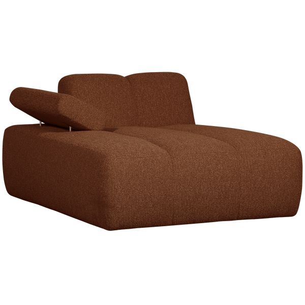 MOJO CHAISE LONGUE ELEMENT LINKS BOUCLE ROESTBRUIN MELANGE