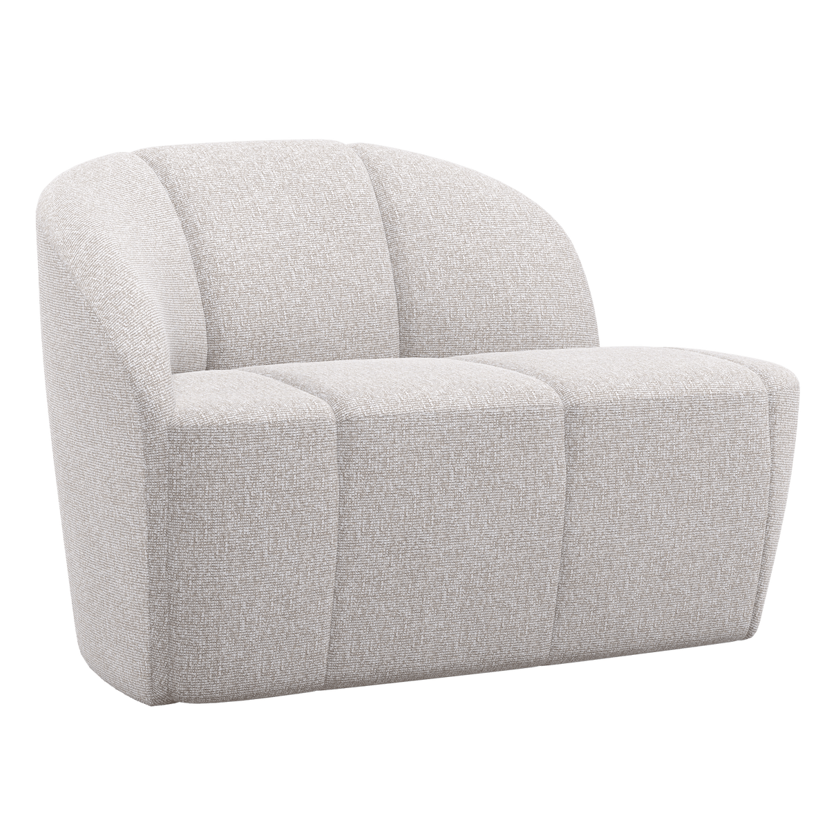 MOJO 2-ZITS BANKJE LINKS BOUCLE ECRU MELANGE
