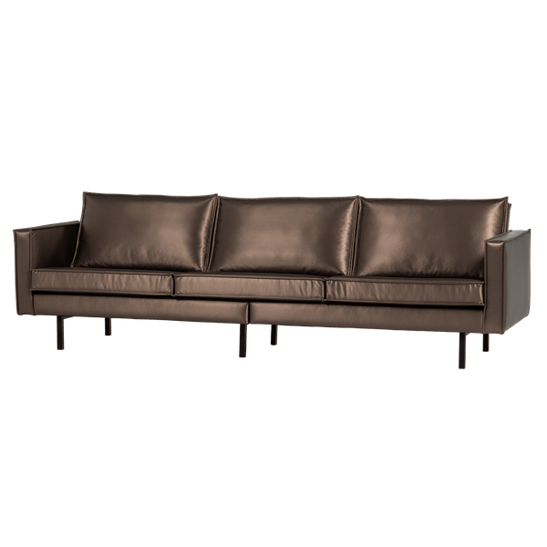 RODEO 3-ZITS BANK METALLIC KOPER BRUIN