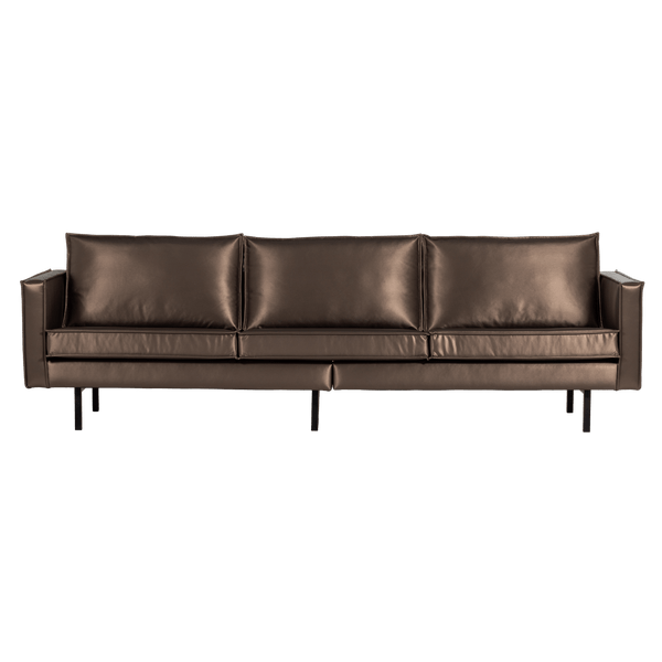 RODEO 3-ZITS BANK METALLIC KOPER BRUIN