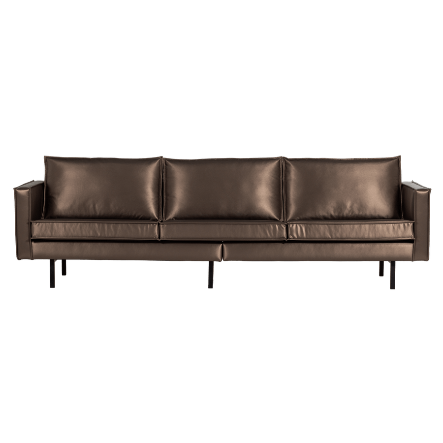 RODEO 3-ZITS BANK METALLIC KOPER BRUIN