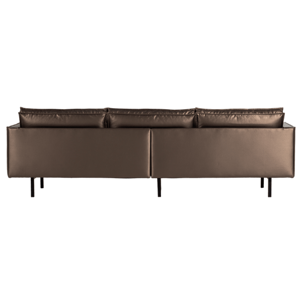 RODEO 3-ZITS BANK METALLIC KOPER BRUIN