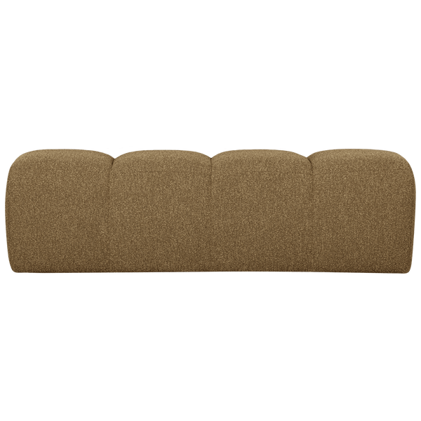 MOJO EETBANK 164 CM BOUCLE GEEL/BRUIN MELANGE