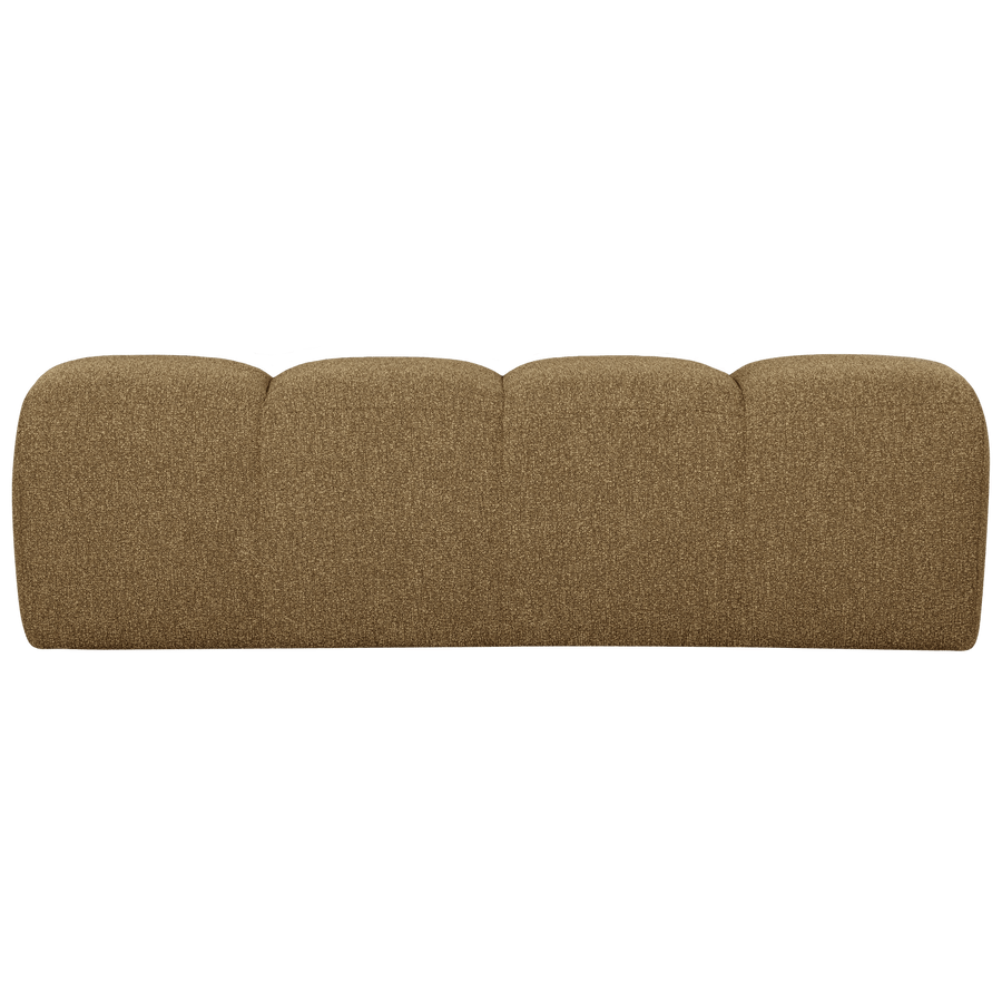 MOJO EETBANK 164 CM BOUCLE GEEL/BRUIN MELANGE
