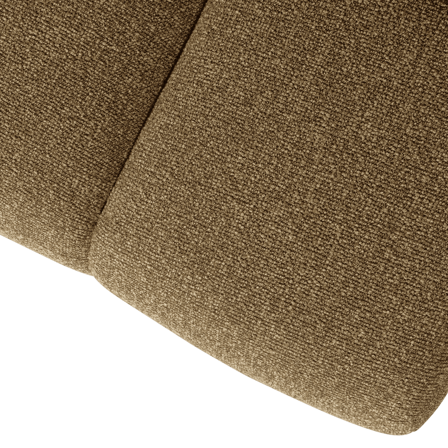 MOJO EETBANK 164 CM BOUCLE GEEL/BRUIN MELANGE