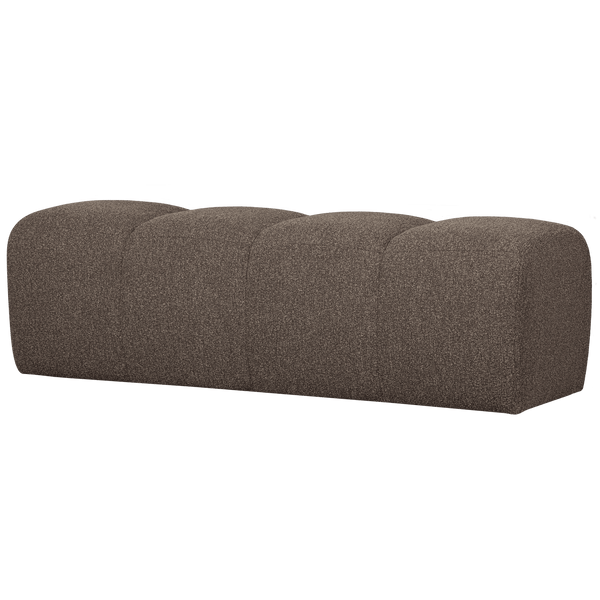 MOJO EETBANK 164 CM BOUCLE BRUIN MELANGE
