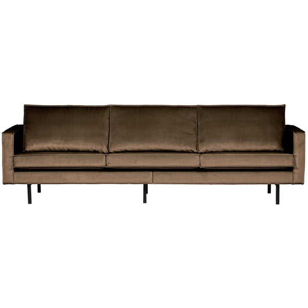 RODEO 3-ZITS BANK VELVET TAUPE