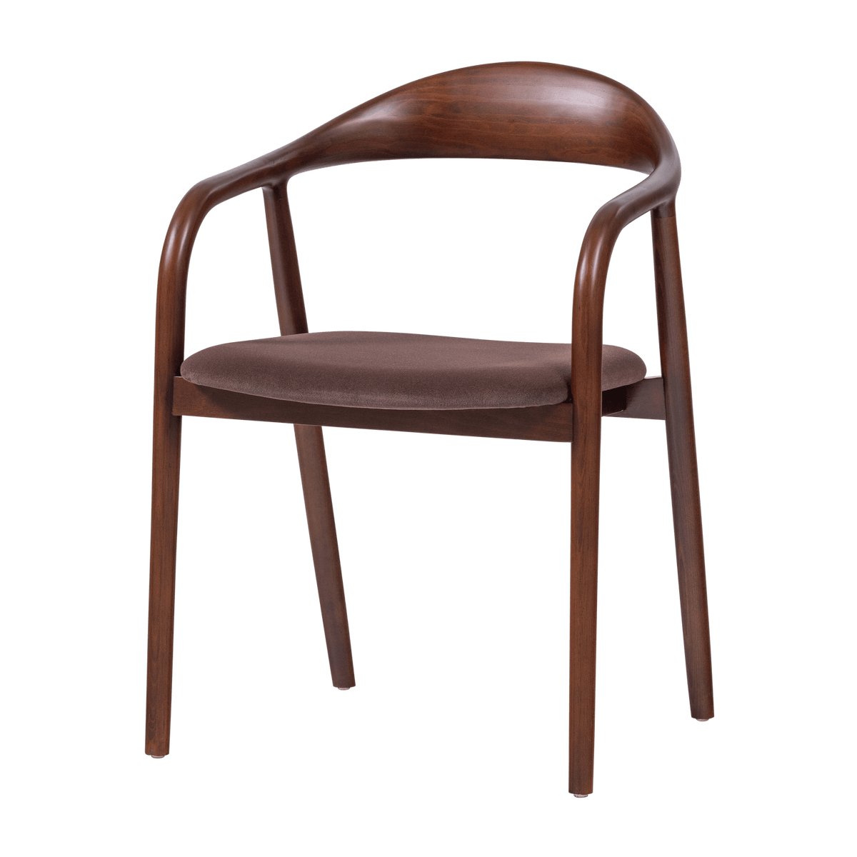 BRAN EETKAMERSTOEL BEUKENHOUT VELVET BRUIN [fsc]