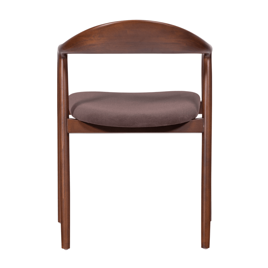 BRAN EETKAMERSTOEL BEUKENHOUT VELVET BRUIN [fsc]