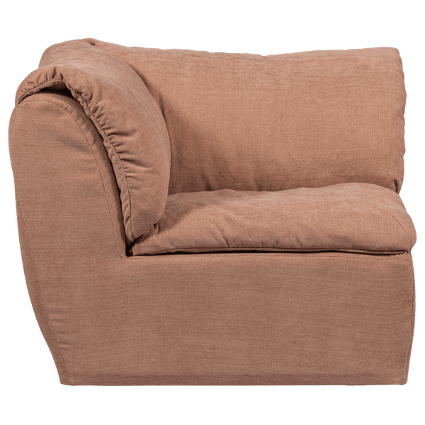 BAGGY HOEKELEMENT GEWEVEN CHENILLE OUDROZE