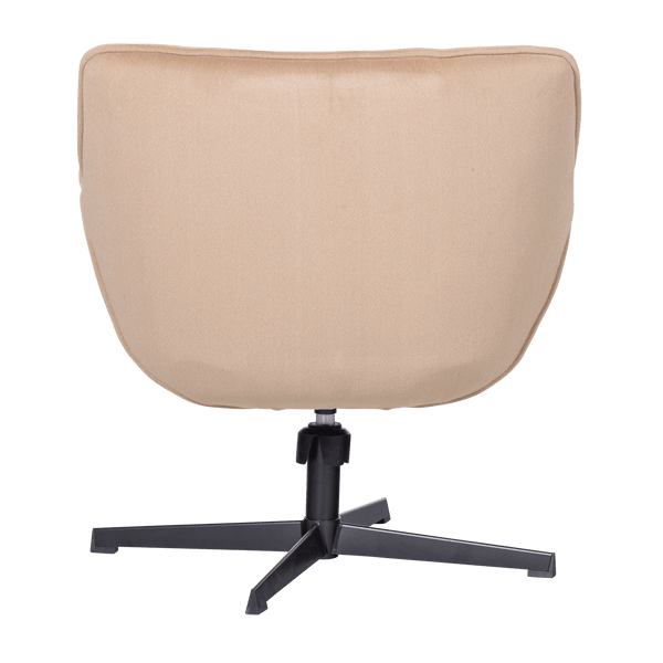 WIBO DRAAIFAUTEUIL MAT VELVET ZAND [fsc]
