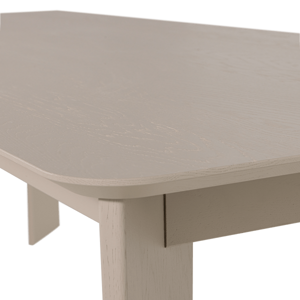 TABLO EETTAFEL AFGEROND DL 240x100 CM DAKARGRAU [fsc]