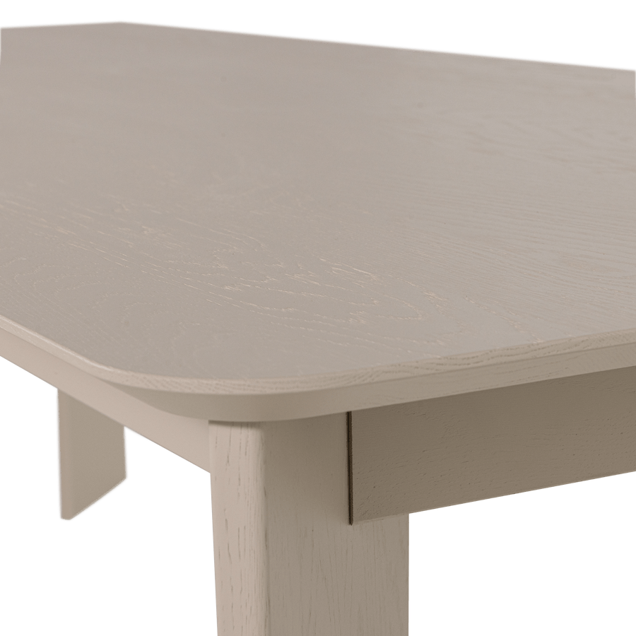 TABLO EETTAFEL AFGEROND DL 240x100 CM DAKARGRAU [fsc]