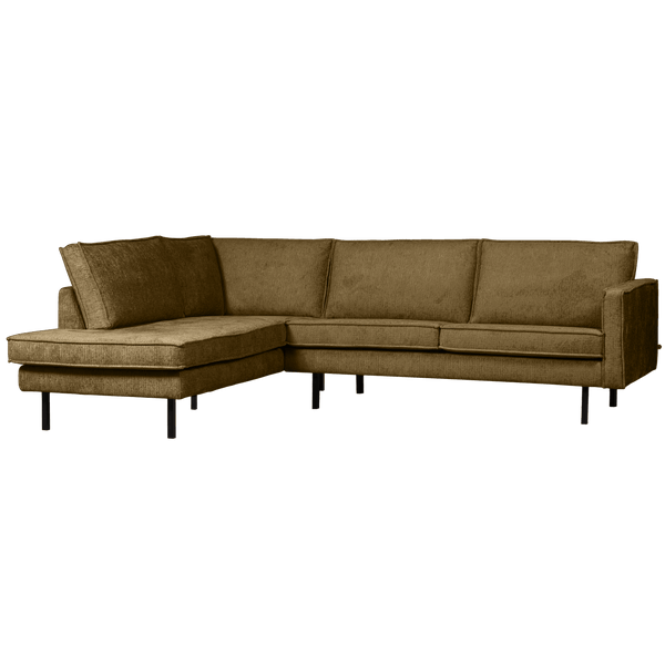 RODEO HOEKBANK LINKS STRUCTURE VELVET BRASS