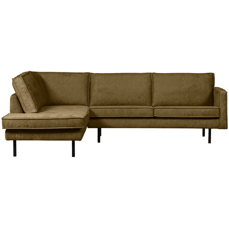 RODEO HOEKBANK LINKS STRUCTURE VELVET BRASS