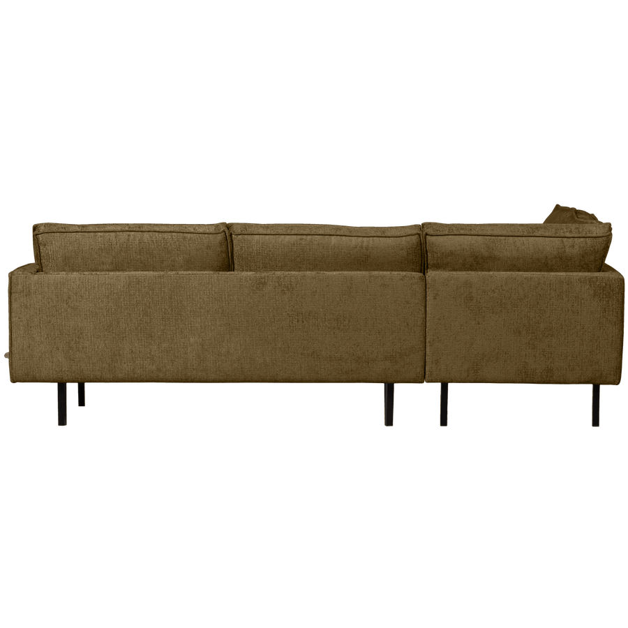 RODEO HOEKBANK LINKS STRUCTURE VELVET BRASS